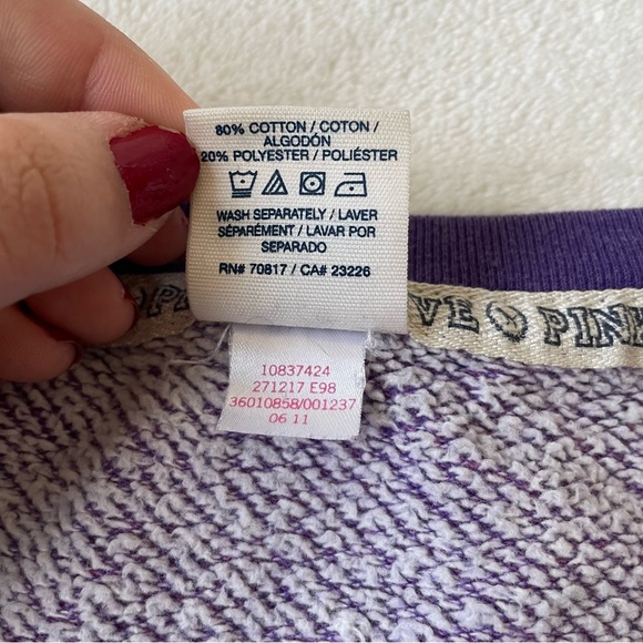 PINK Victoria’s Secret Purple Sweater size S - Picture 5 of 9